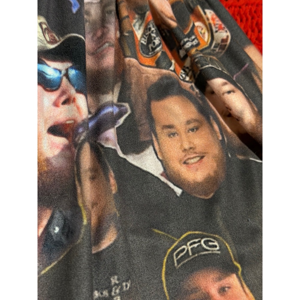 Luke Combs XS  Kids Bell Bottom Pants Country Music Fan Photo Print Flares - Picture 8 of 11